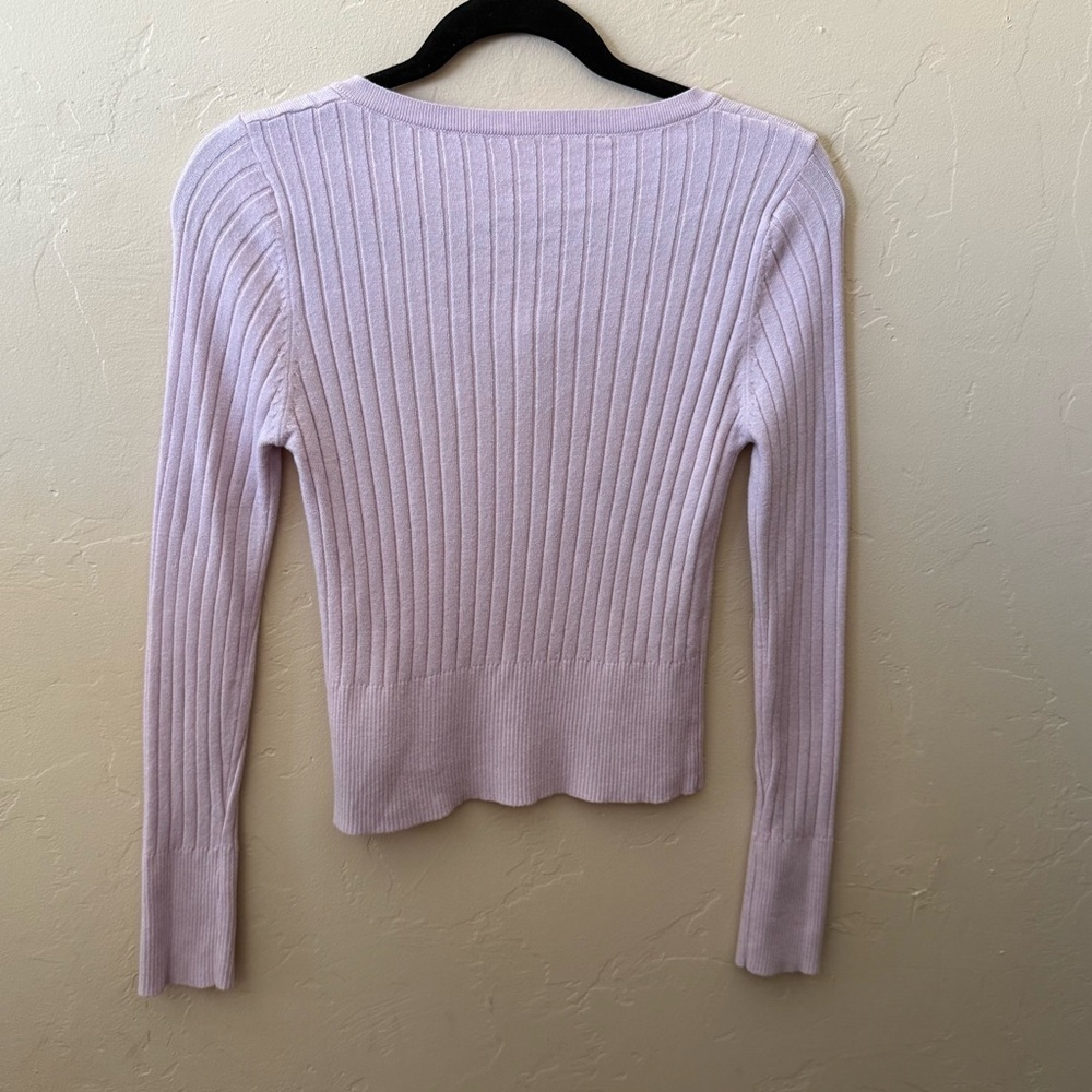 Soft Ribbed Scoop Neck Sweater - Size Small - Picture 3 of 3